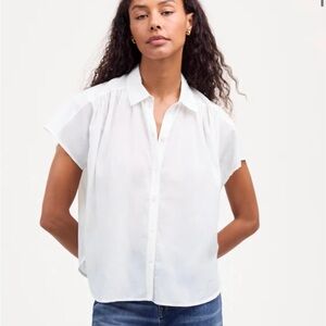 Cap-Sleeve A-Line Top Madewell NWT